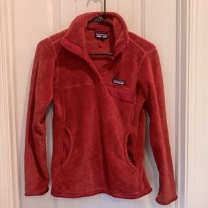 Patagonia Red Fleece Pullover Size XS